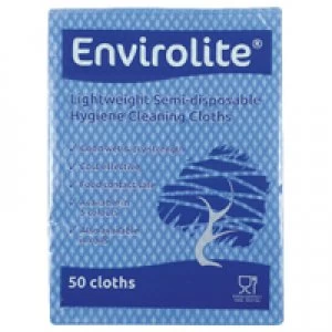 Envirolite Lightweight 290x360mm Blue All Purpose Cloths ELF1000S