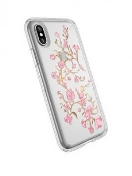 Speck Presidio Clear Print For iPhone X Clear And Pink Print