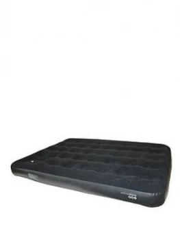 Yellowstone Double Flocked Airbed With Pump - Black