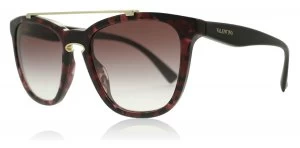 Valentino VA4002 Sunglasses Havana Pink Marble 50328H 54mm