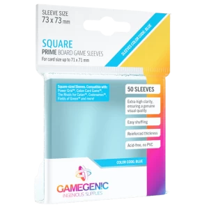 Gamegenic Prime Square Sized 73 x 73mm - 50 Sleeves