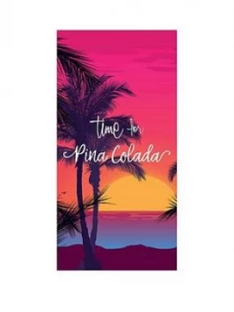 Deyongs Time For Pina Colada Beach Towel