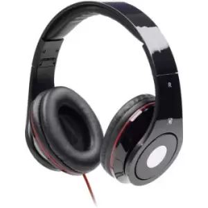 Gembird Detroit On-ear headphones Corded (1075100) Black Foldable, Headset