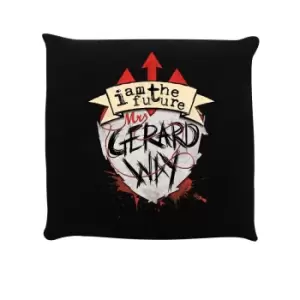 Grindstore I Am The Future Mrs Gerard Way Cushion (One Size) (Black)