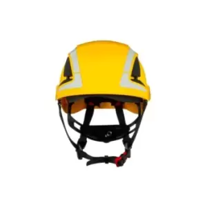 3M SecureFit Yellow Safety Helmet Adjustable, Ventilated