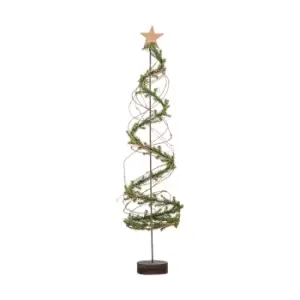 Gallery Interiors Christmas Tree Spiral with Log Base / Large
