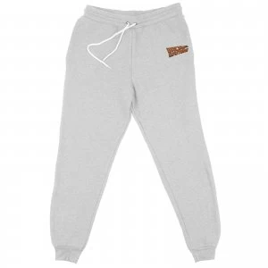 Back To The Future Logo Embroidered Unisex Joggers - Grey - XL