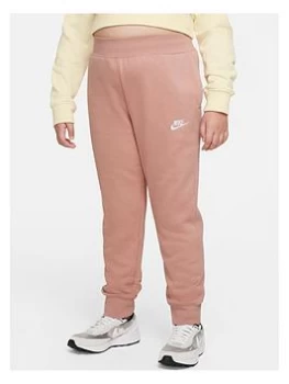 Nike Older Girls Nsw Club Fleece Pant - Pink, Size S=8-10 Years