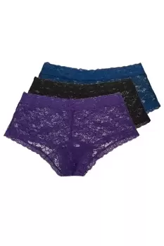 3 Pack Lace Shorts