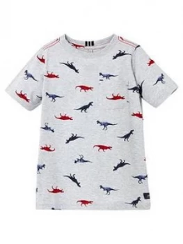 Joules Boys Olly Printed T-Shirt - Grey