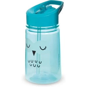 Aladdin Zoo Flip & Sip Water Bottle 0.35L Owl Blue