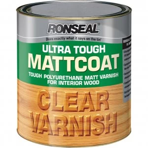 Ronseal Ultra Tough Internal Clear Mattcoat Varnish 750ml