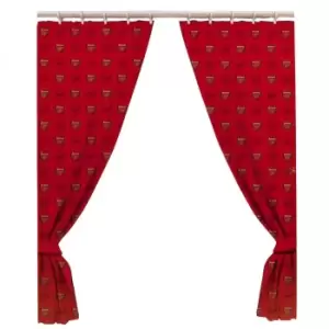 Arsenal FC Official Curtains (One Size) (Red)