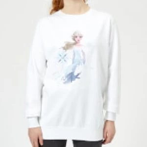 Frozen 2 Nokk Sihouette Womens Sweatshirt - White - L