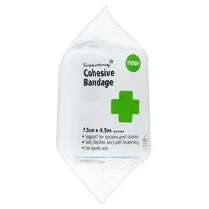Superdrug Cohesive Bandage 7.5cm x 4.5m