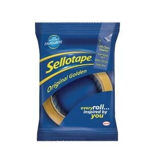 Sellotape Original Golden Tape 48mmx66m Pack of 6 1443304