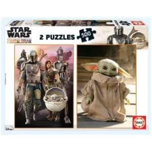 Mandalorian 2-in-1 Jigsaw Puzzles (500 Pieces)
