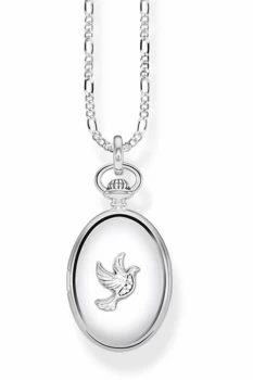 Ladies Thomas Sabo Sterling Silver Glam & Soul Dove Locket Necklace KE0040-356-14-L45v