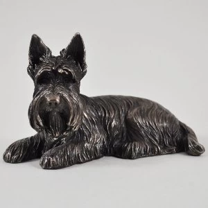 Scottie Dog Cold Cast Bronze Sculpture 8cm