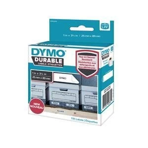 Dymo 25mm 89mm Durable 1 x Pack 100 Labels