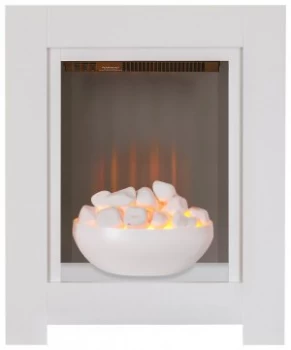 Adam Monet 2kW Electric Fire Suite - White
