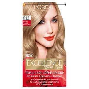 Excellence Creme 8.12 Natural Frosted Beige Blonde Hair Dye Blonde