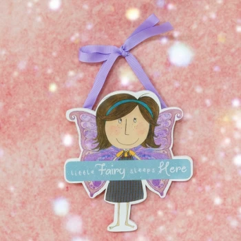 Magical Fairy Hanging Plaque - Little Fairy Sleeps Here