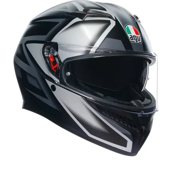 AGV K3 E2206 MPLK Compound Matt Black Grey 008 Full Face Helmet XS