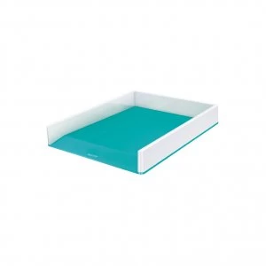 Leitz WOW Letter Tray Dual Colour WhiteIce Blue 53611051