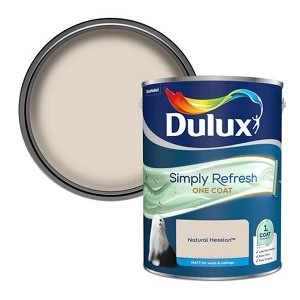 Dulux Simply Refresh One Coat Natural Hessian Matt Emulsion Paint 5L