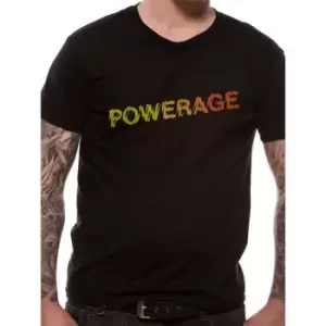 AC/DC - Powerage Logo Mens XX-Large T-Shirt - Black