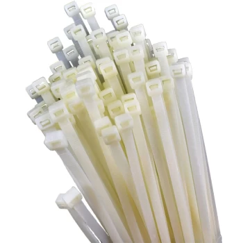Cable Ties, Natural, Assorted Dia. & Length (Pk-600)