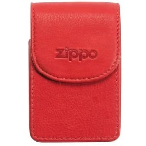 Zippo Leather Cigarette Case Red