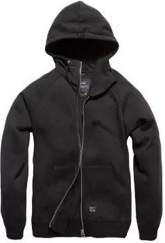 Vintage Industries Basing hooded sweatshirt, black, Size S, black, Size S