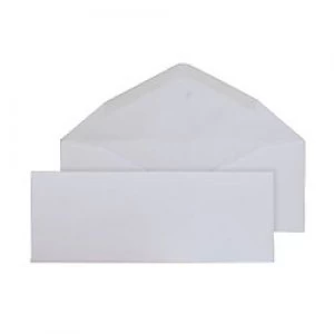 Purely Invitation Envelopes Gummed 80 x 215mm Plain 90 gsm White Pack of 1000