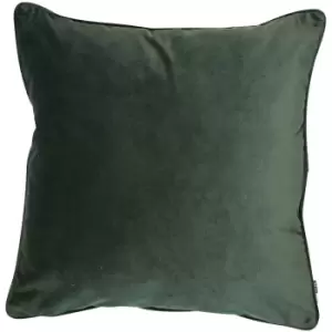 Malini Luxe Velvet Cushion, Pine Green
