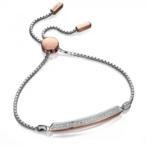 Ladies Fiorelli Sterling Silver Adjustable Toggle Bracelet
