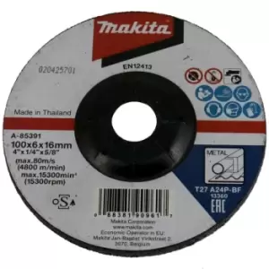 Makita A-85391 100mm Metal Grinding Disc - N/A