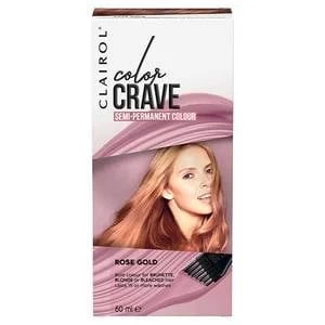 Color Crave Semi Permanent Hair Colour 60ml Rose Gold Pink