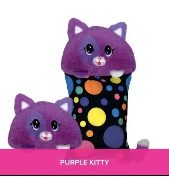 Happy Nappers Fluff A Luff Pets Purple Kitty Pillow