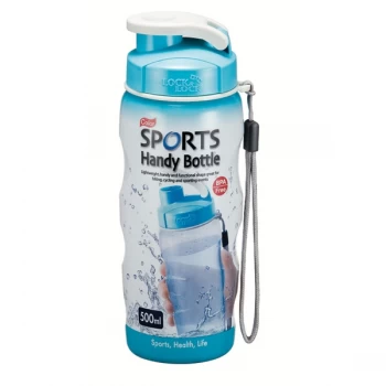 Lock & Lock Blue Sports Handy Bottle with Carry Strap 500ml