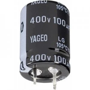 Yageo LG450M0100BPF 2240 Electrolytic capacitor Snap in 10 mm 100 450 V 20 x H 22mm x 40 mm