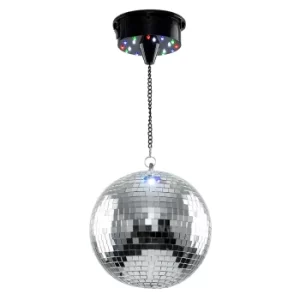 8 Rotating Battery Operated Disco Mirror Ball Ceiling Light