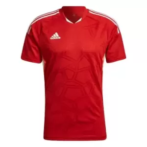 adidas Condivo 22 Match Day Jersey Mens - Team Power Red 2 / White