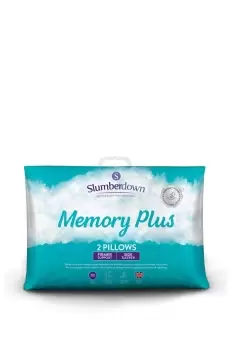 2 Pack Memory Foam Plus Firm Support Pillows