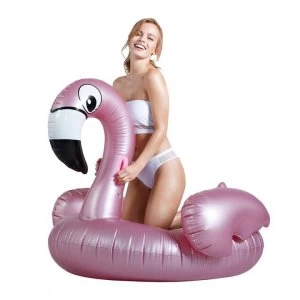 Golddigga Inflatable Flamingo Adults - Rose Gold