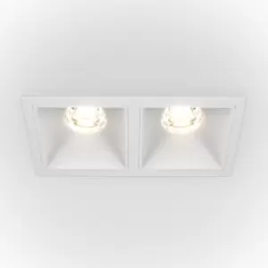 Maytoni Alfa LED Twin Dimmable Recessed Downlight White, 1000lm, 3000K