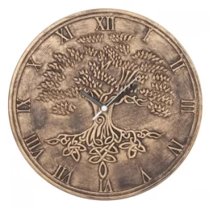 Tree Of Life Terracotta Clock By Lisa Parker