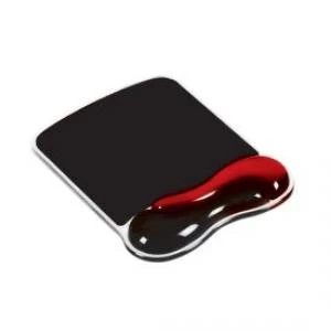 Kensington 62402 Duo Gel Mouse Pad Wave Red And Smoke