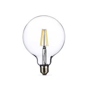 electriQ Smart Filament Bulb Large Round E27 Clear 5w